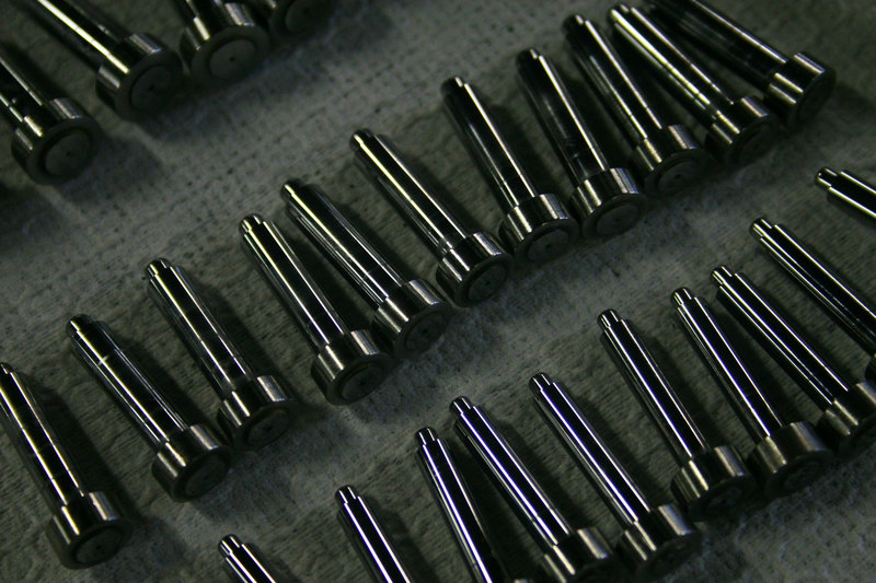 Machined metal pins and cylindrical replacement components